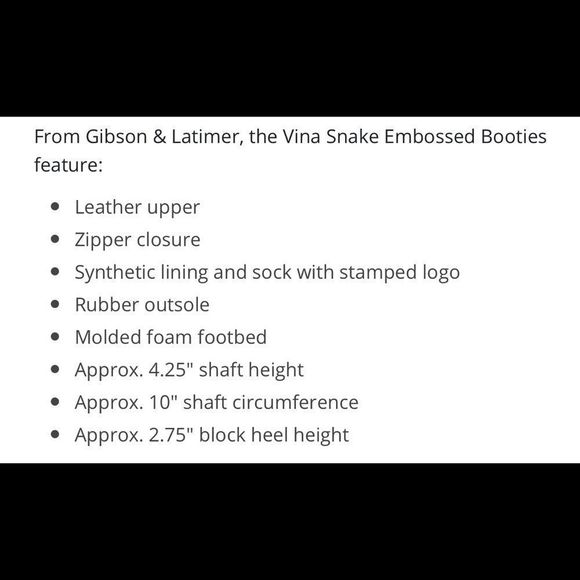 Gibson & Latimer VINA Snake Embossed Leather Boots - Picture 14 of 16